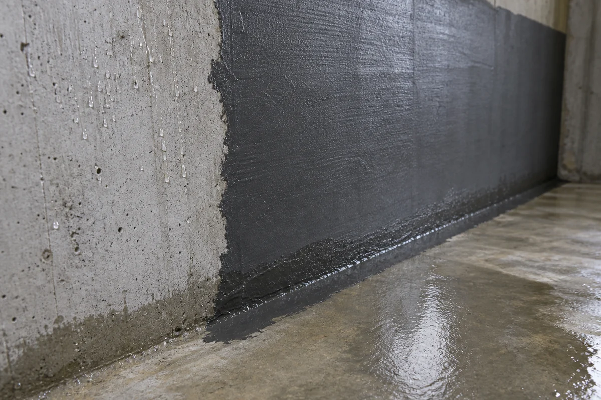 concrete waterproofing coating application