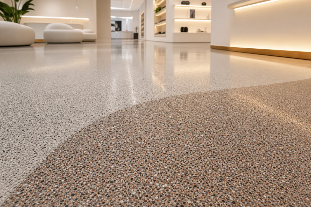 HC51 epoxy colored sand decorative flooring system