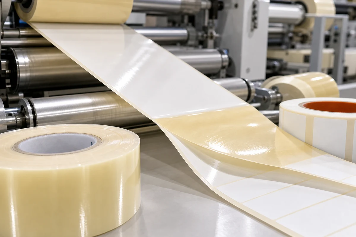 waterborne PSA tape and label adhesive application